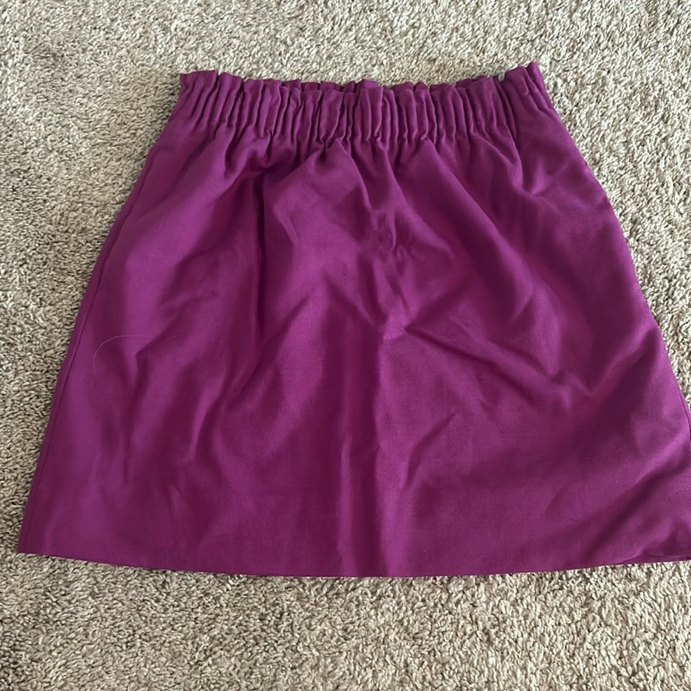Purple J. Crew elastic waist skirt size 6